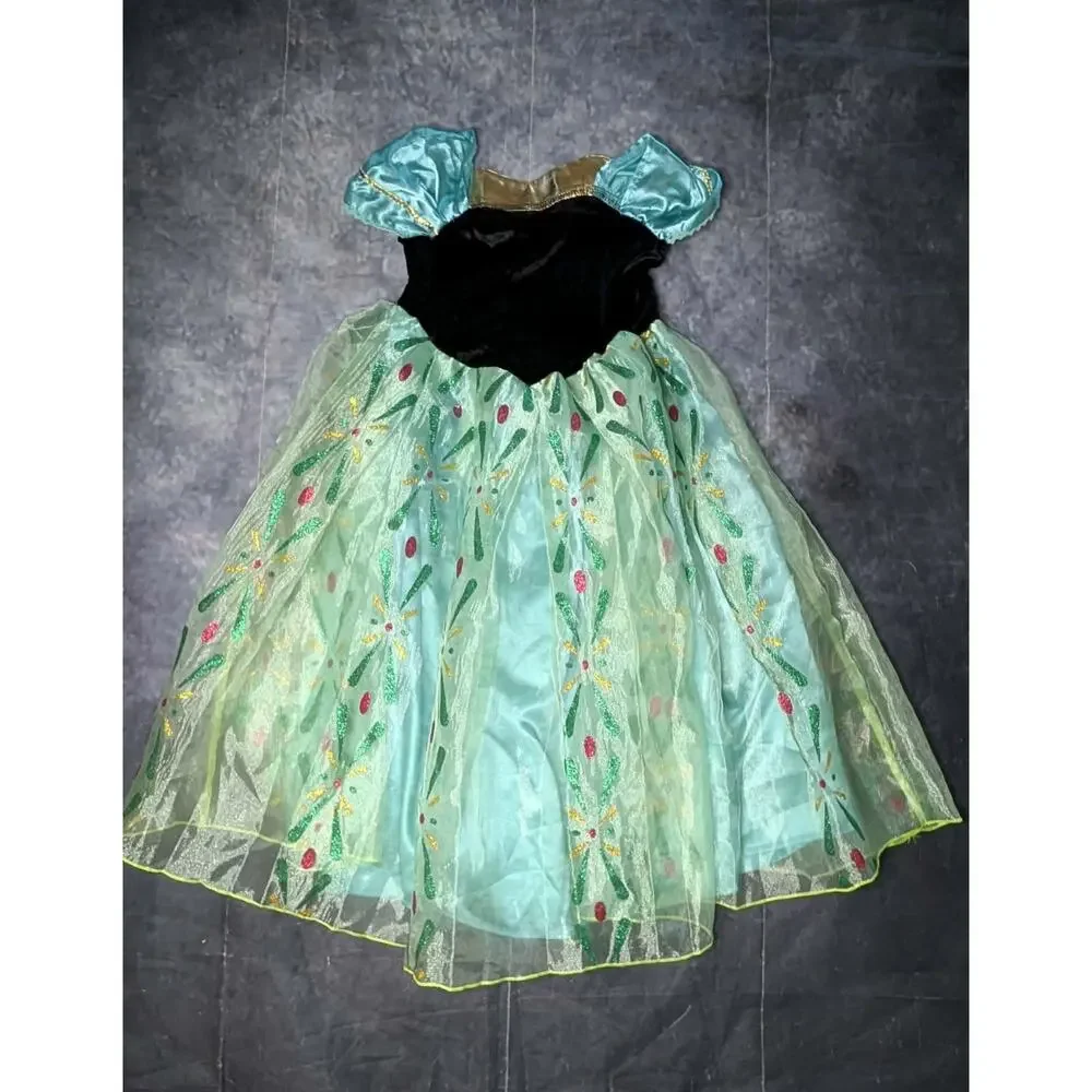 Disney Frozen Princess Anna Halloween Costume Princess Dress Size 4T